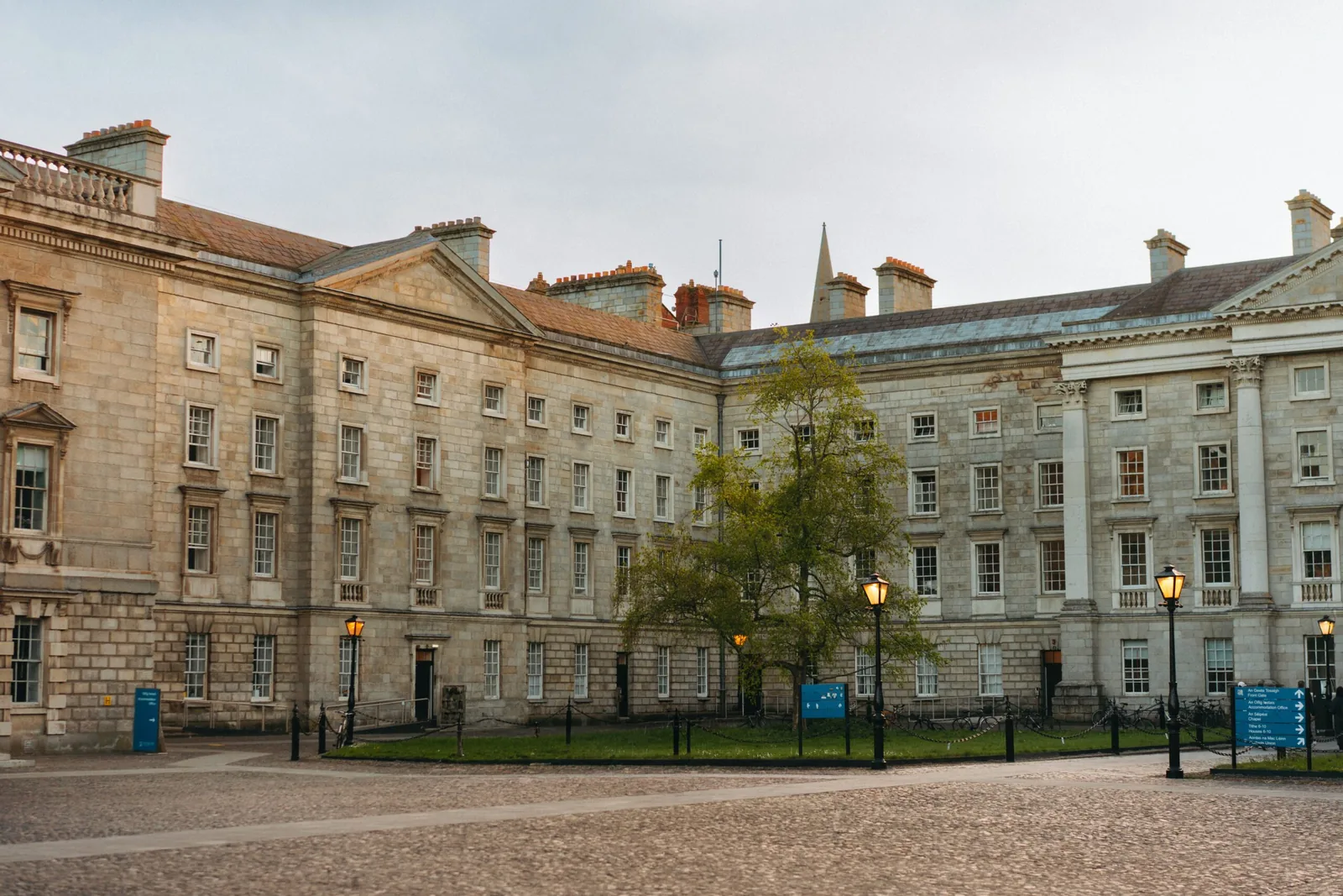 Trinity College Dublin campus, an Ireland university that lets you study abroad without IELTS via an MOI letter