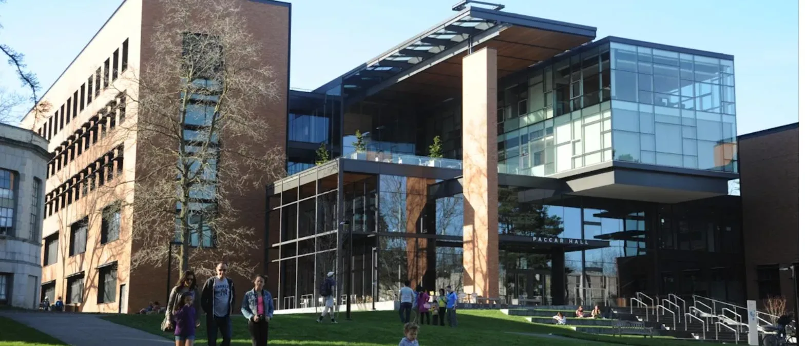 University campus with students walking, representing New Zealand universities for Indian students