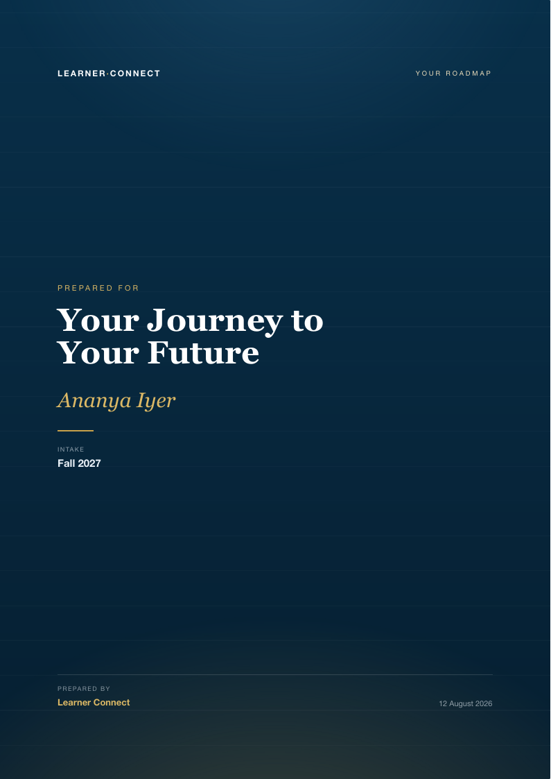 Page 1 of the sample roadmap PDF