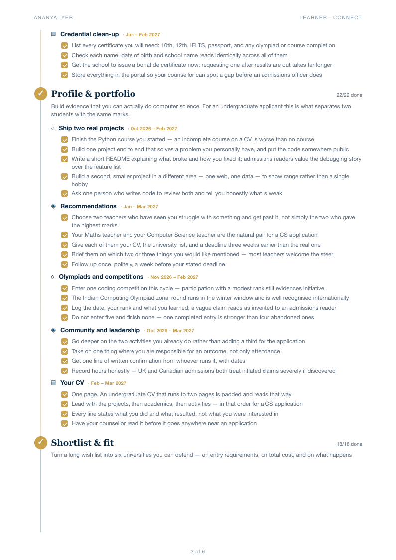 Page 3 of the sample roadmap PDF